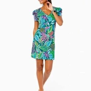 Lilly Pulitzer Aleece T-Shirt Dress Multi Jungle Print Size Small